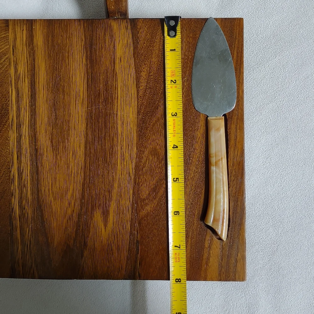 Vintage MCM Footed Wooden Cheeseboard Adirondack Bowls Inc Mid Century Modern